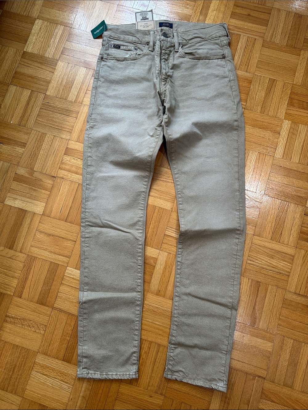 Polo by Ralph Lauren Men's Slim Jeans in Light Khaki